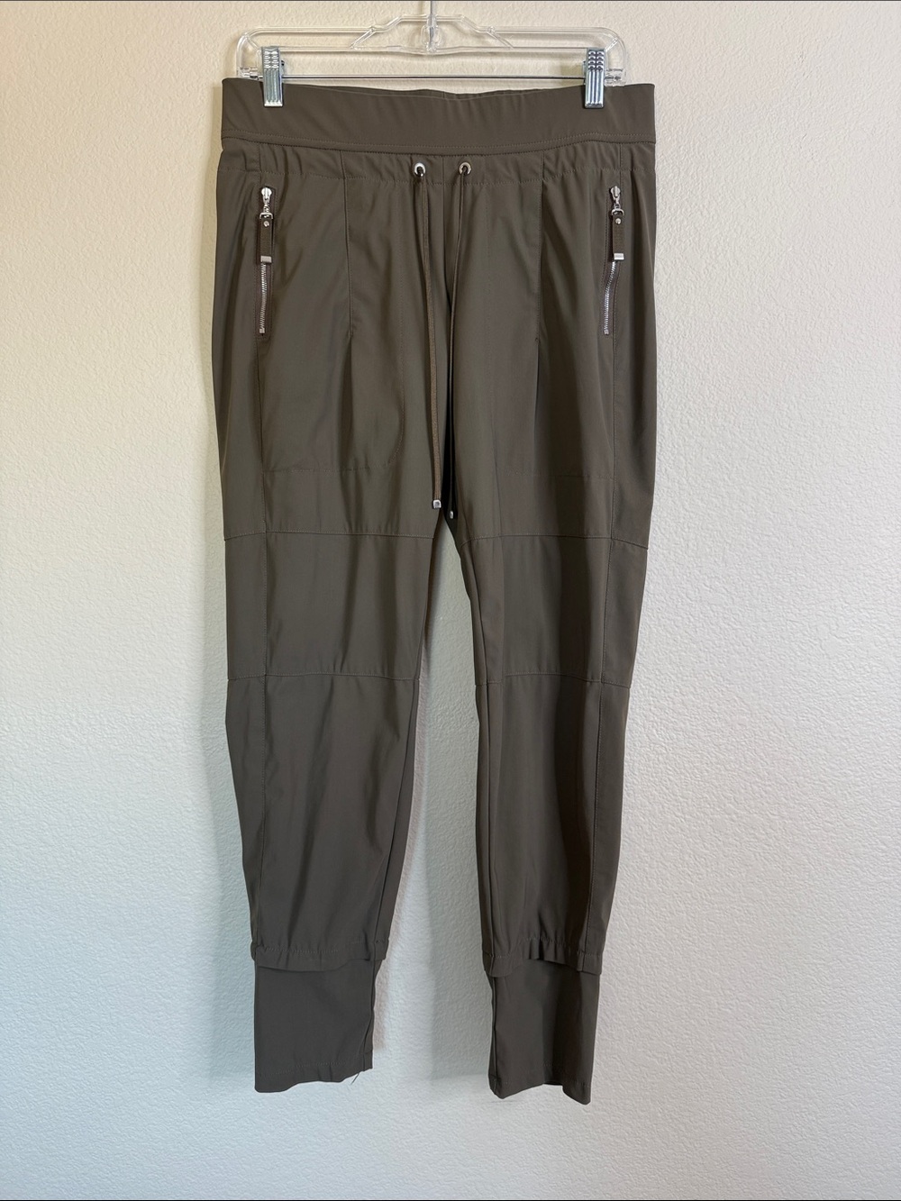 RAFFAELLO ROSSI Olive Green Slim Tapered Jogger Pants sz euro 38
